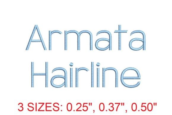 Armata Hairline Embroidery Font: A Touch of Elegance