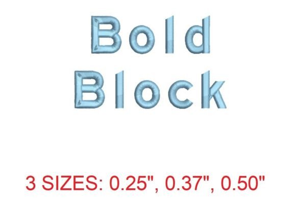 Bold Block Embroidery Font: A Perfect Fit for Holiday Creations