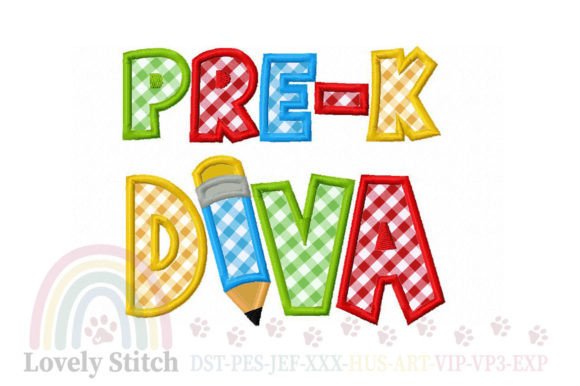 Charming Back to School Embroidery for Pre-K