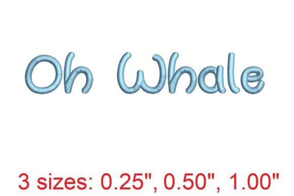 Charming Oh Whale Embroidery Font Review