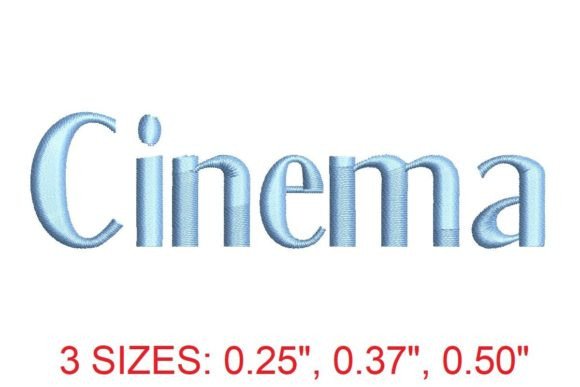 Cinema Embroidery Font: A Premium Design Review