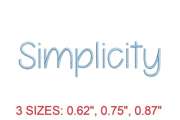 Elegance in Every Stitch: Simplicity Embroidery Font