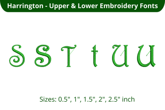 Harrington Font STU: A Stylish Embroidery Choice