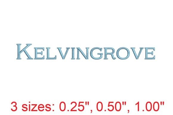Kelvingrove Embroidery Font: A Versatile Choice