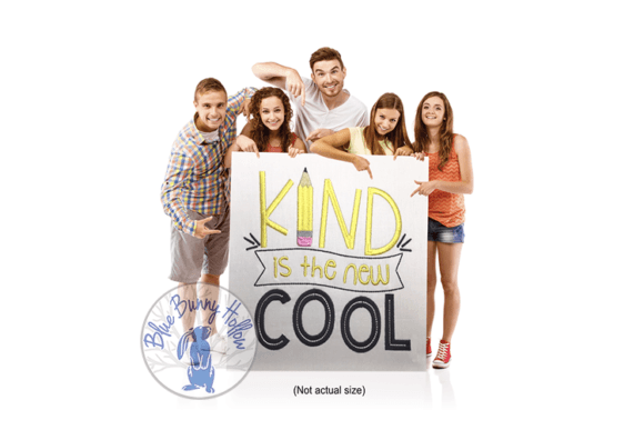 Kind is the New Cool: A Back-to-School Embroidery Gem