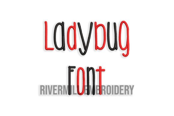 Ladybug Font: A Charming Addition to Your Embroidery
