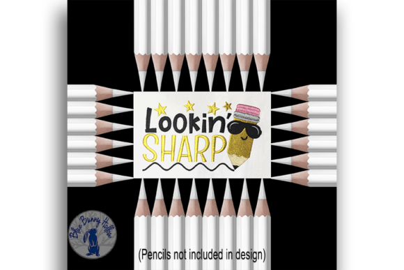 Lookin Sharp: A Vibrant Back-to-School Embroidery Design