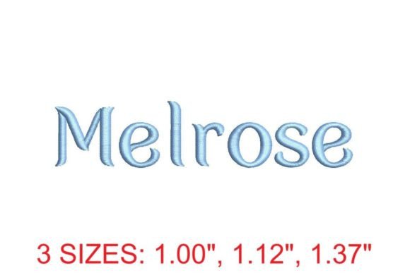 Melrose Embroidery Font: Elegant and Versatile