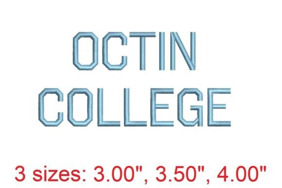 Octin College Regular: A Professional Embroidery Font