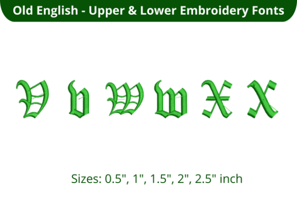 Old English Font VWX: A Touch of Elegance