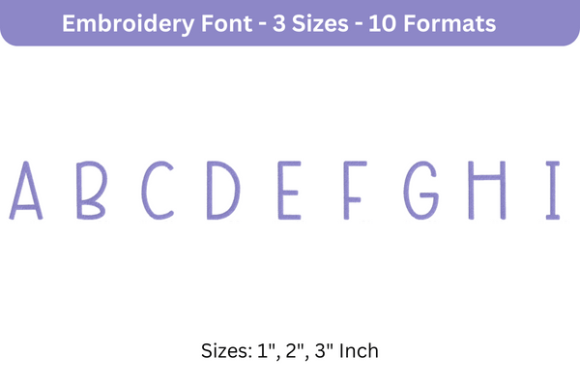 Review of Beautiful Font Uppercase a to I