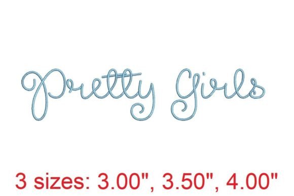 Review of Pretty Girls Embroidery Font