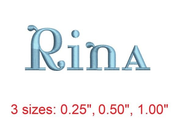 Rina Embroidery Font: A Touch of Elegance