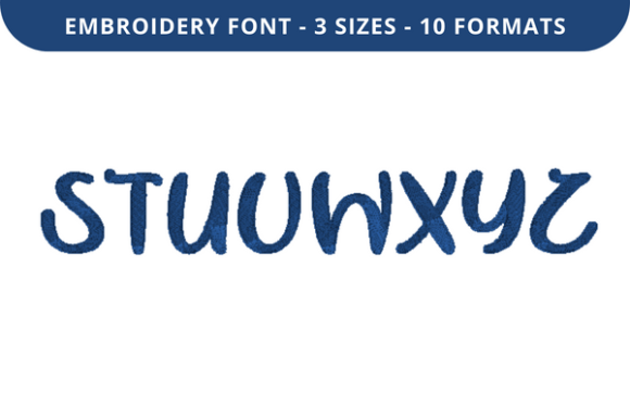 Wish List Kiss Font S to Z: A Charming Embroidery Choice