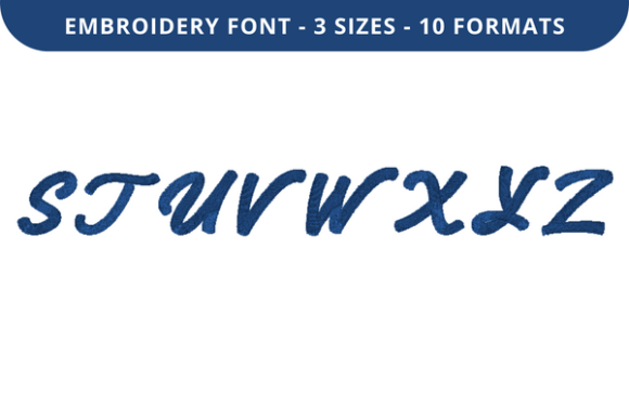 Yiddy Font S to Z: A Stylish Embroidery Addition